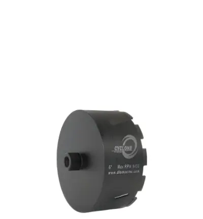Core Bit 6" WET/DRY Laser Welded CYCLONE rpm: 1400