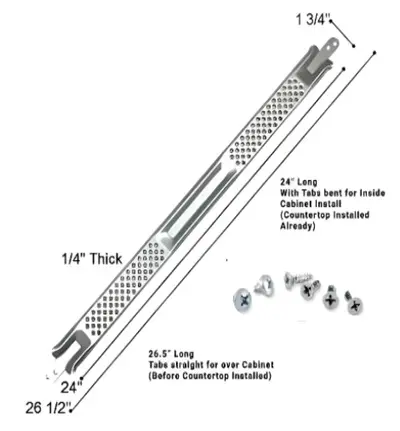 Dishwasher Bracket 24" LARGE E-Z By Units