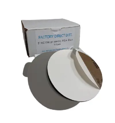 Sandpaper 5"/1200 WET/DRY Self Adhesive Box(100pcs)