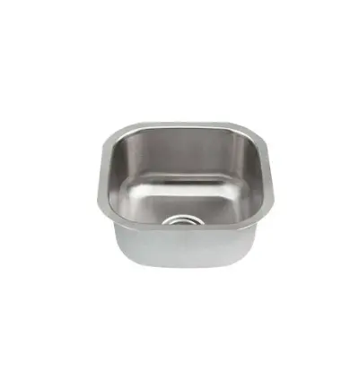 Undermount Single Bar Sink 18G 16"x16"x 8" Depth