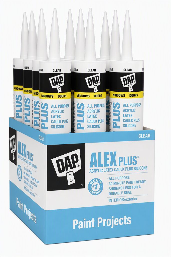 Dap Alex Plus Clear Siliconized Acrylic Caulk (25 years)