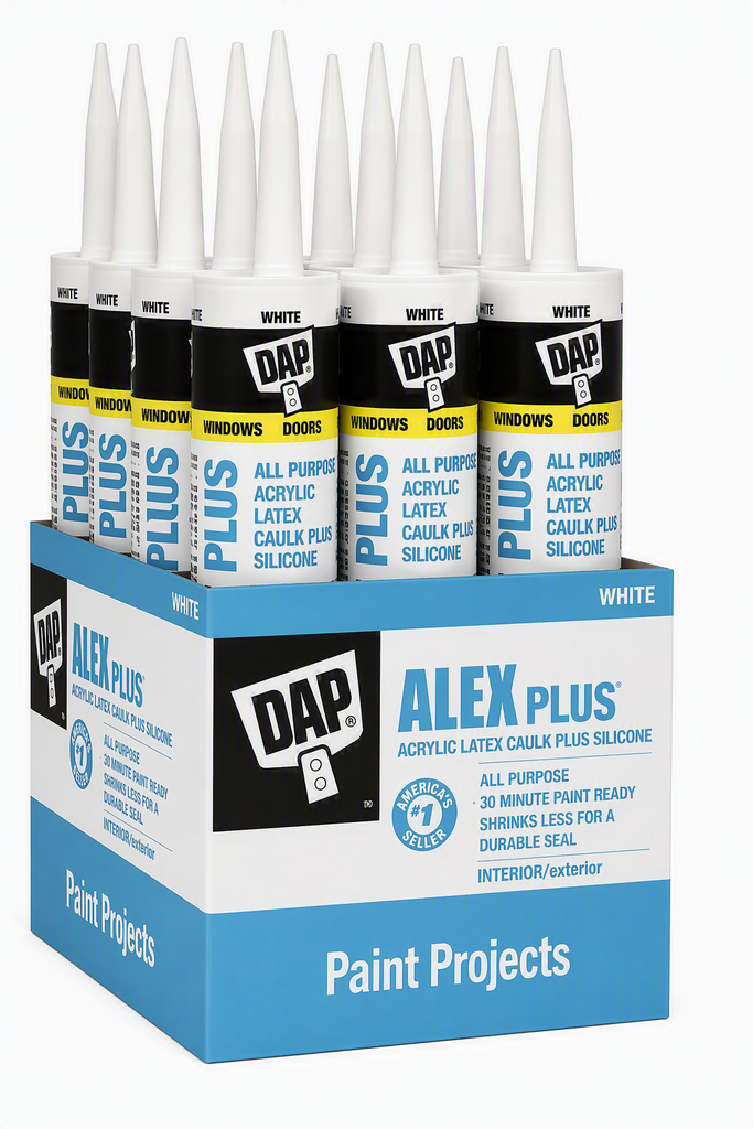Dap Alex Plus White Siliconized Acrylic Caulk (35 years)