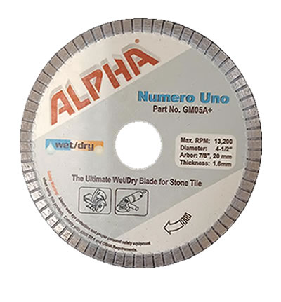 Blade Numero Uno 4-1/2” ALPHA
