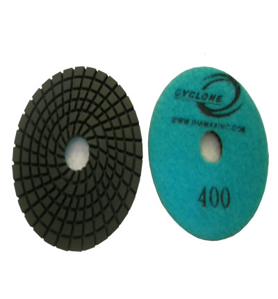 Spiral 3"/400 WET Polishing Pad CYCLONE