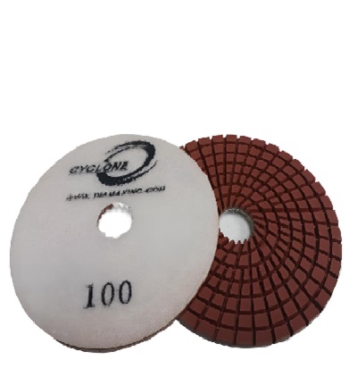 Spiral 4"/100 WET Polishing Pad CYCLONE