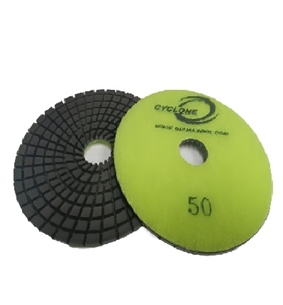 Spiral 4"/50 WET Polishing Pad CYCLONE