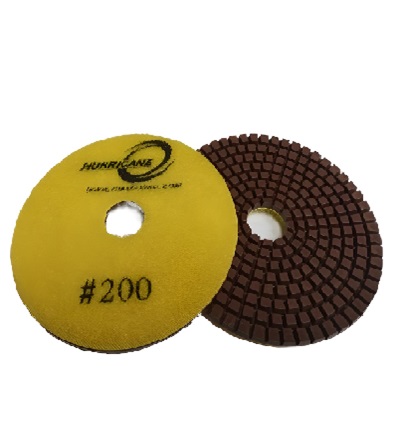 Block 4"/200 WET Polishing Pad HURRICANE