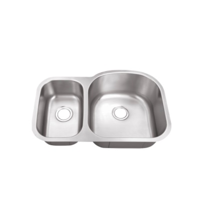 Undermount 30/70 Sink 18G 31.1/2"x20.1/2"x 7" & 9" Depth