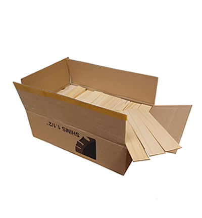 SHIMS WOOD 8"x1.1/2" Box (200pcs) STEEL