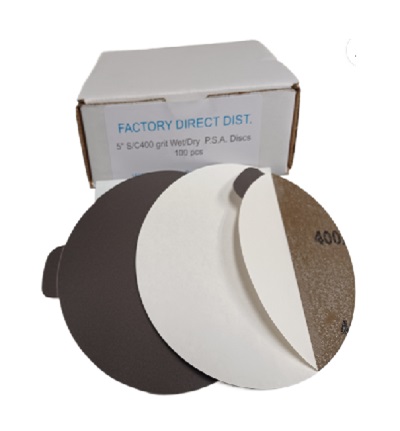 Sandpaper 5"/400 WET/DRY Self Adhesive Box(100pcs)