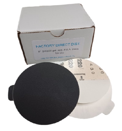 Sandpaper 5"/220 H.D DRY Self Adhesive Box(100pcs)