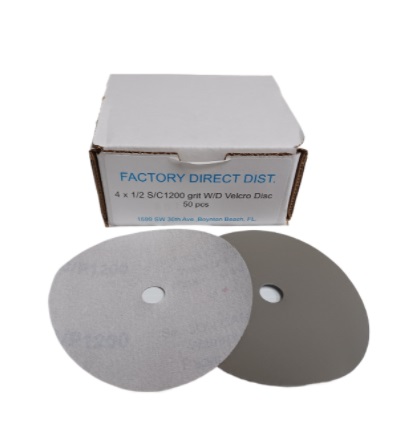 VELCRO 4"/1200 WET/DRY Box(50pcs) Sandpaper