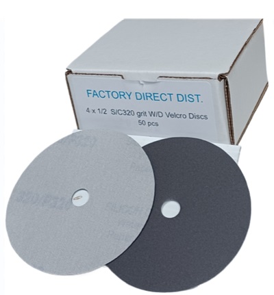 VELCRO 4"/320 WET/DRY Box(50pcs) Sandpaper