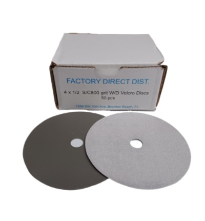 VELCRO 4"/800 WET/DRY Box(50pcs) Sandpaper