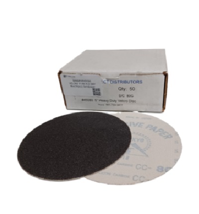 VELCRO 5"/80 H.D DRY Box(50pcs) Sandpaper