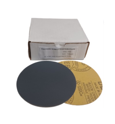 PLAIN BACK 5"/1200 WET/DRY Box(100pcs) Sandpaper