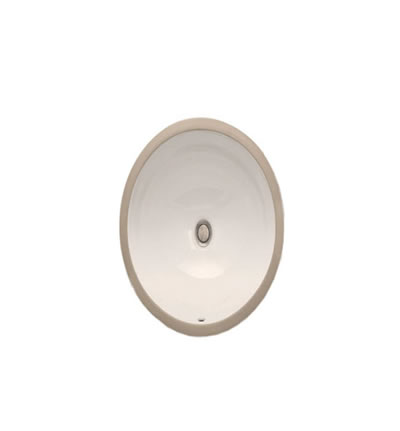 Ceramic BEIGE Oval Small Sink 15"x12"x7.1/2" Depth