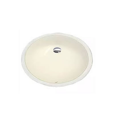 Ceramic BEIGE Oval Sink 17"x14"x8" Depth