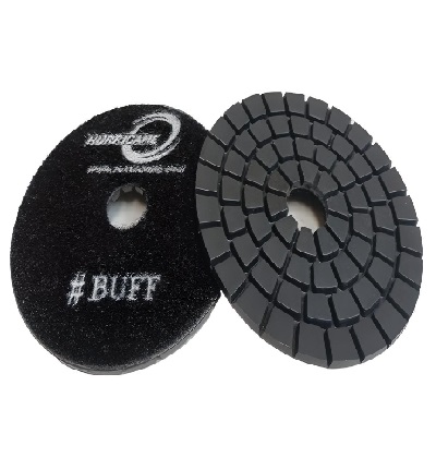 Block 4"/Buff Black WET Polishing Pad HURRICANE
