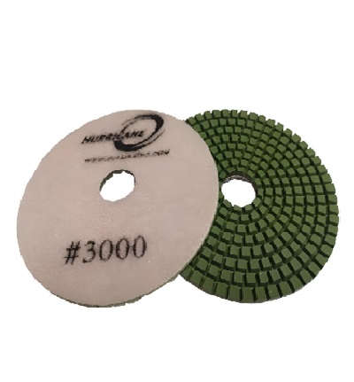 Block 4"/3000 WET Polishing Pad HURRICANE