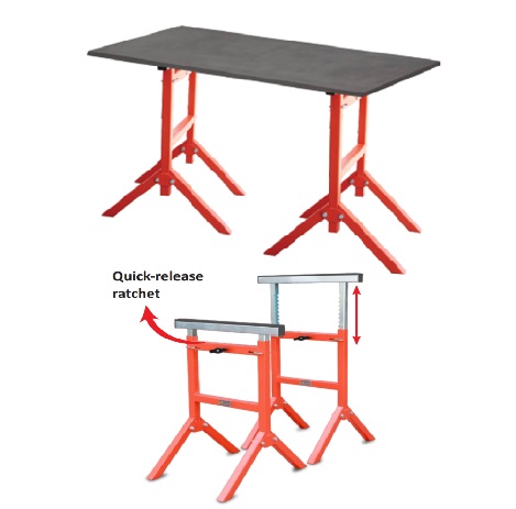 Stand  Easy Adjustable WHITE Rubber by Unit  ABACO