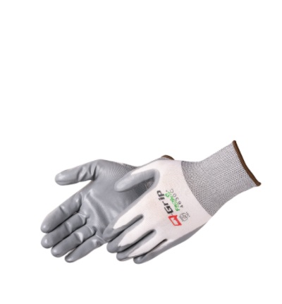 Gloves NYLON (M) W/Gray Nitrile by Units