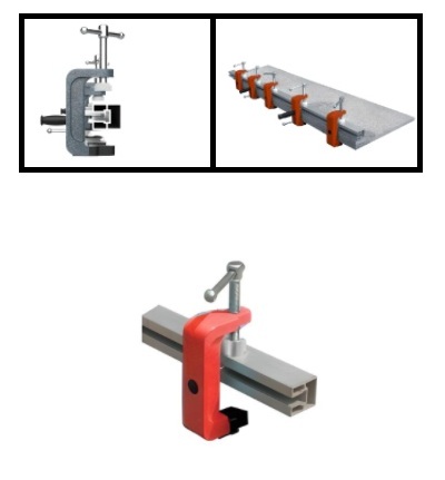 Lamination Clamp 1 feet (include 1 bar 1 clamp)   ABACO