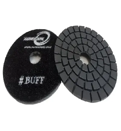 [PDRE4BUFFB] Block 4"/Buff Black WET Polishing Pad HURRICANE