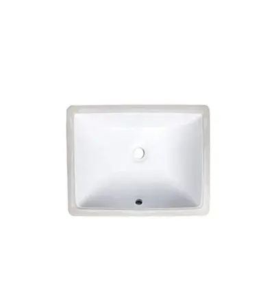[SQ1611-W] Ceramic WHITE Small Square Sink 16"x11"