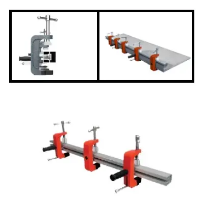 [LC90] Lamination Clamp 3 feet (include 1 bar 3 clamps) ABACO