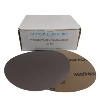 [SANDPWD5400] PLAIN BACK 5"/400 WET/DRY Box(100pcs) Sandpaper