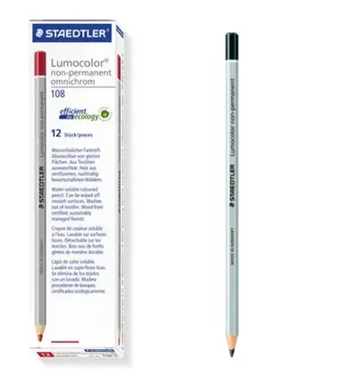 [1089BLK] Pencil BLACK Non Permanent Box(12pcs)