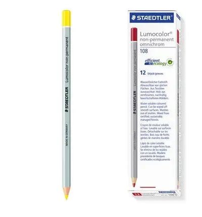 [1081YLLW] Pencil YELLOW Non Permanent Box(12pcs) STAEDTLER
