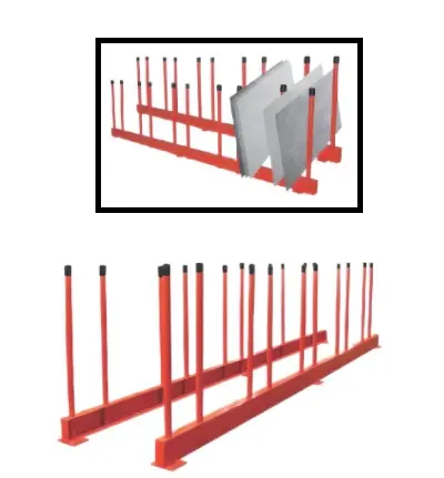 [RES27-B] RACKS For Remnant Slabs 27/3008mm (Black rubber cap) ABACO