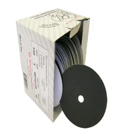 [MP40120] Sandpaper Hook & Loop 4" #120 ALPHA