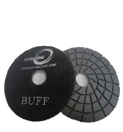 [PD4BUFFBSF] Spiral 4"/Buff Black WET Polishing Pad CYCLONE