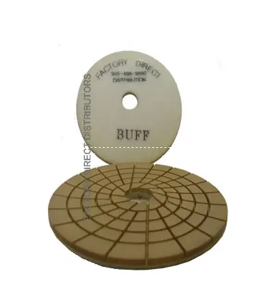 [PD5BUFF-W] Spiral 5"/BWHITE WET Polishing Pad CYCLONE
