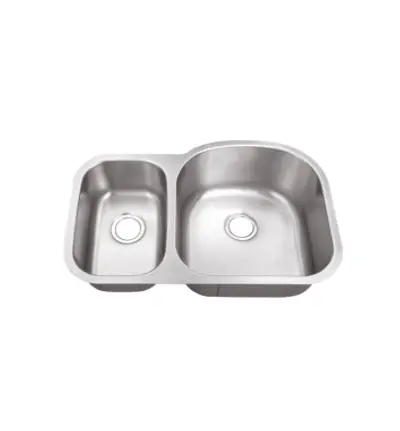 [PR30707/9-18G] Undermount 30/70 Sink 18G 31.1/2"x20.1/2"x 7" & 9" Depth