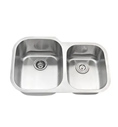 [PR60409/7-18G] Undermount 60/40 Sink 18G 32.3/8"x20.5/8"x 9" & 7" Depth