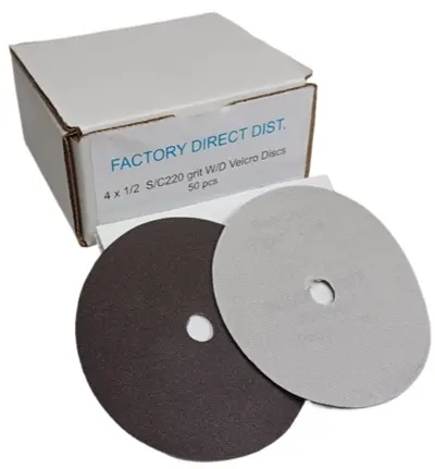 [SANDPVE4220] VELCRO 4"/220 WET/DRY Box(50pcs) Sandpaper