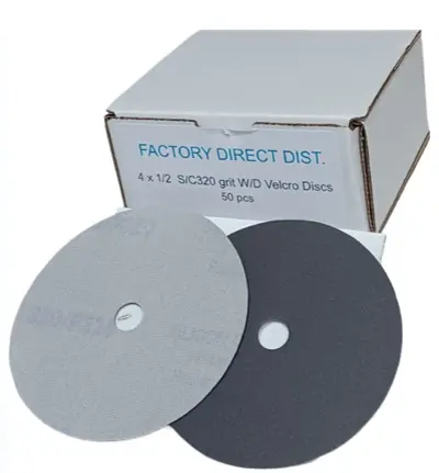 [SANDPVE4320] VELCRO 4"/320 WET/DRY Box(50pcs) Sandpaper