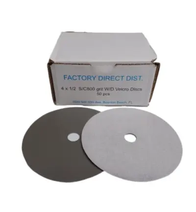 [SANDPVE4800] VELCRO 4"/800 WET/DRY Box(50pcs) Sandpaper